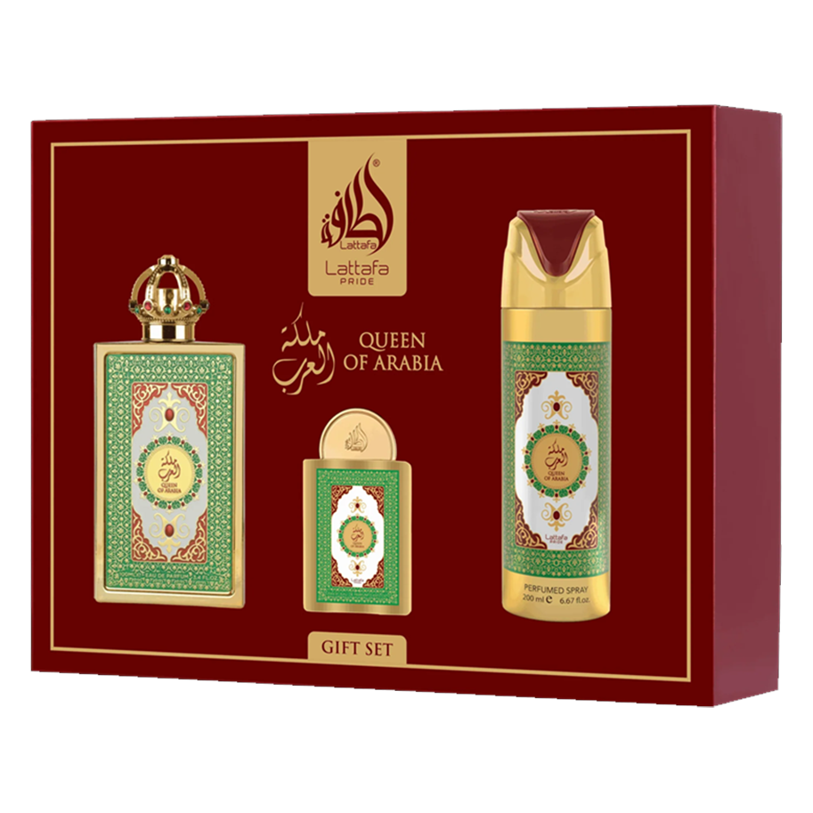 Lattafa Pride Queen of Arabia Presentset 100 ml + 20 ml + 200 ml