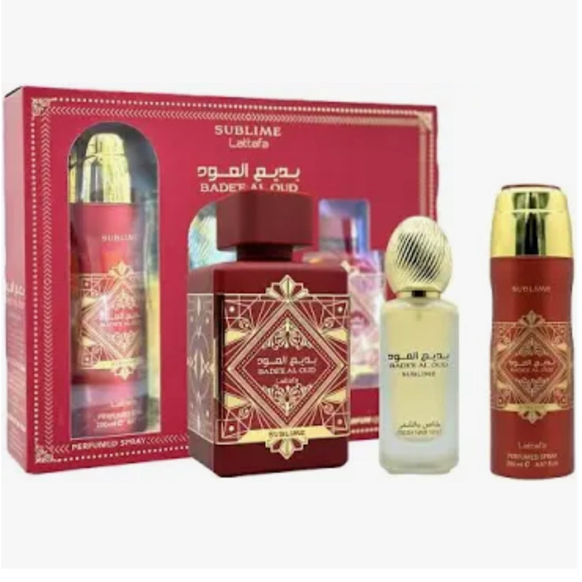 Lattafa Badee Al Oud Sublime Presentset 100 ml + 200 ml + 50 ml