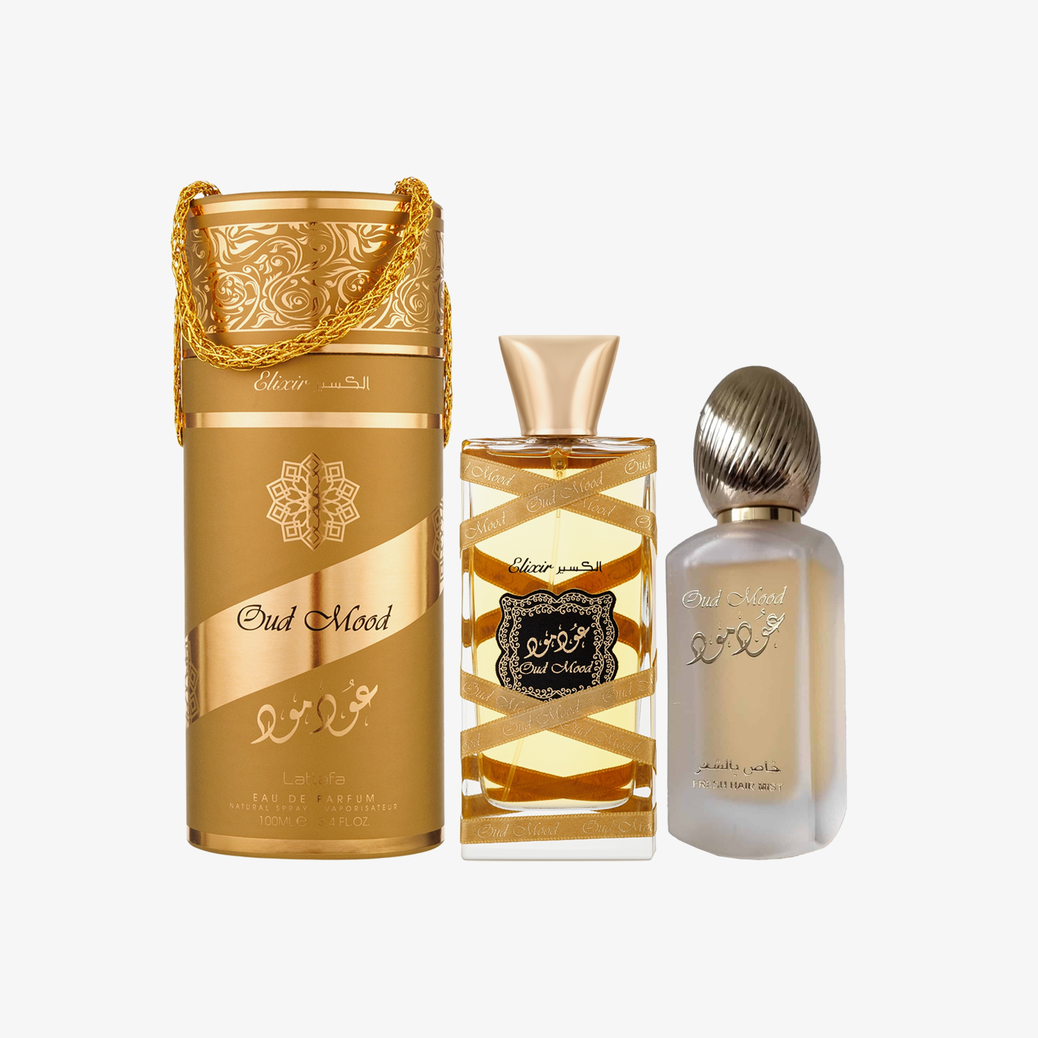Lattafa Oud Mood Elixir Presentset 100 ml + 200 ml + 50 ml