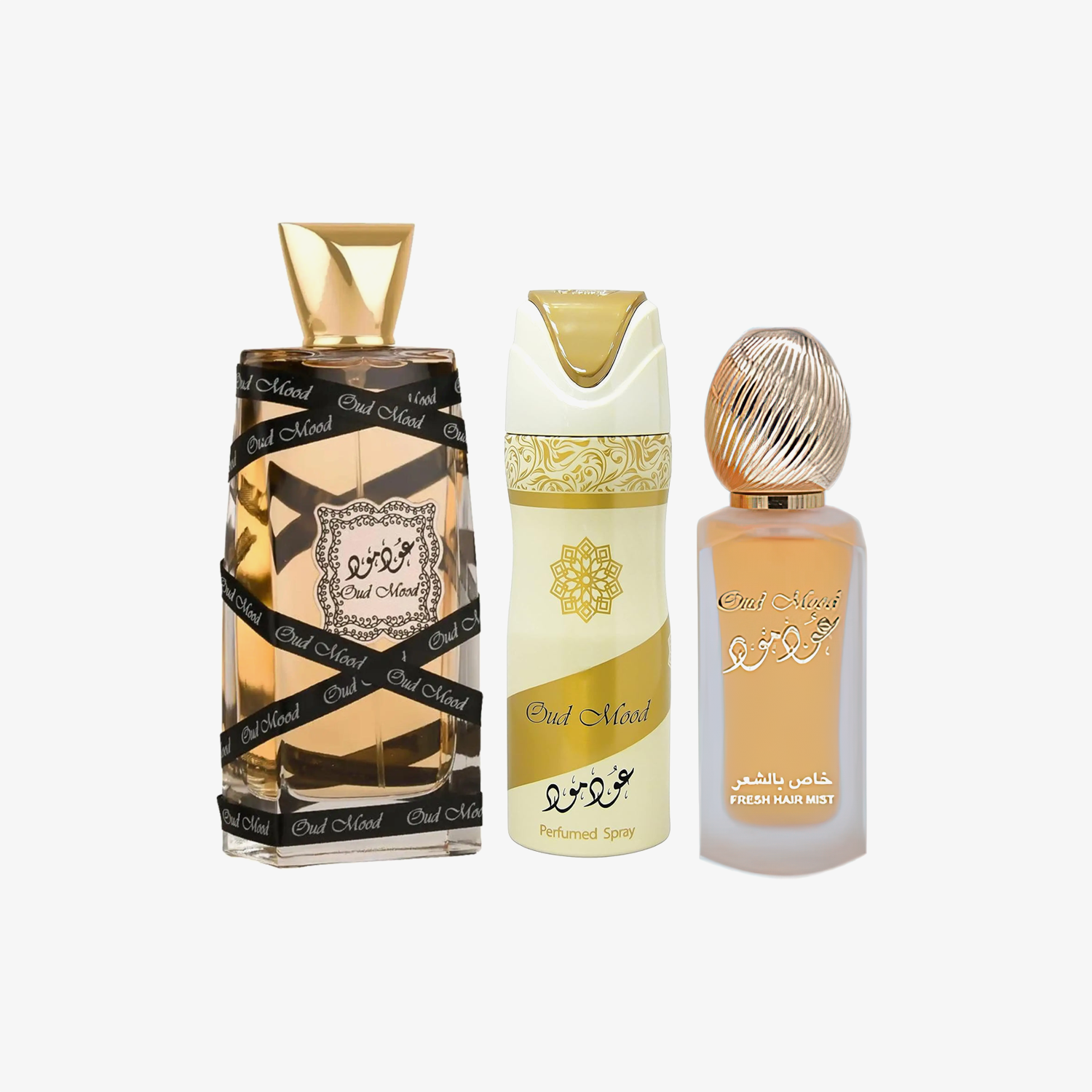 Lattafa Oud Mood Presentset 100 ml + 200 ml + 50 ml