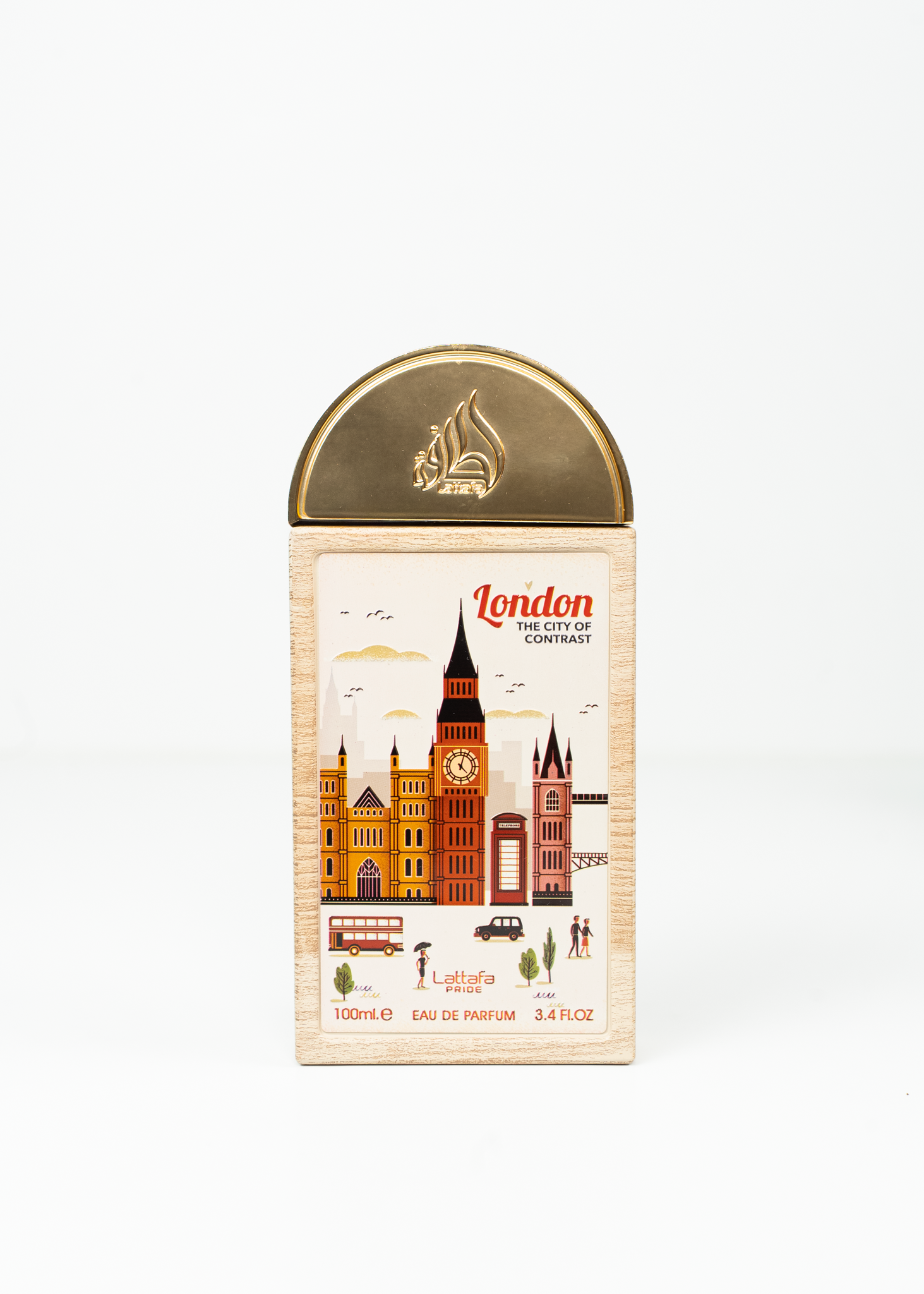 Lattafa Pride London The City of Contrast Eau de Parfum 100 ml – parfymflaska