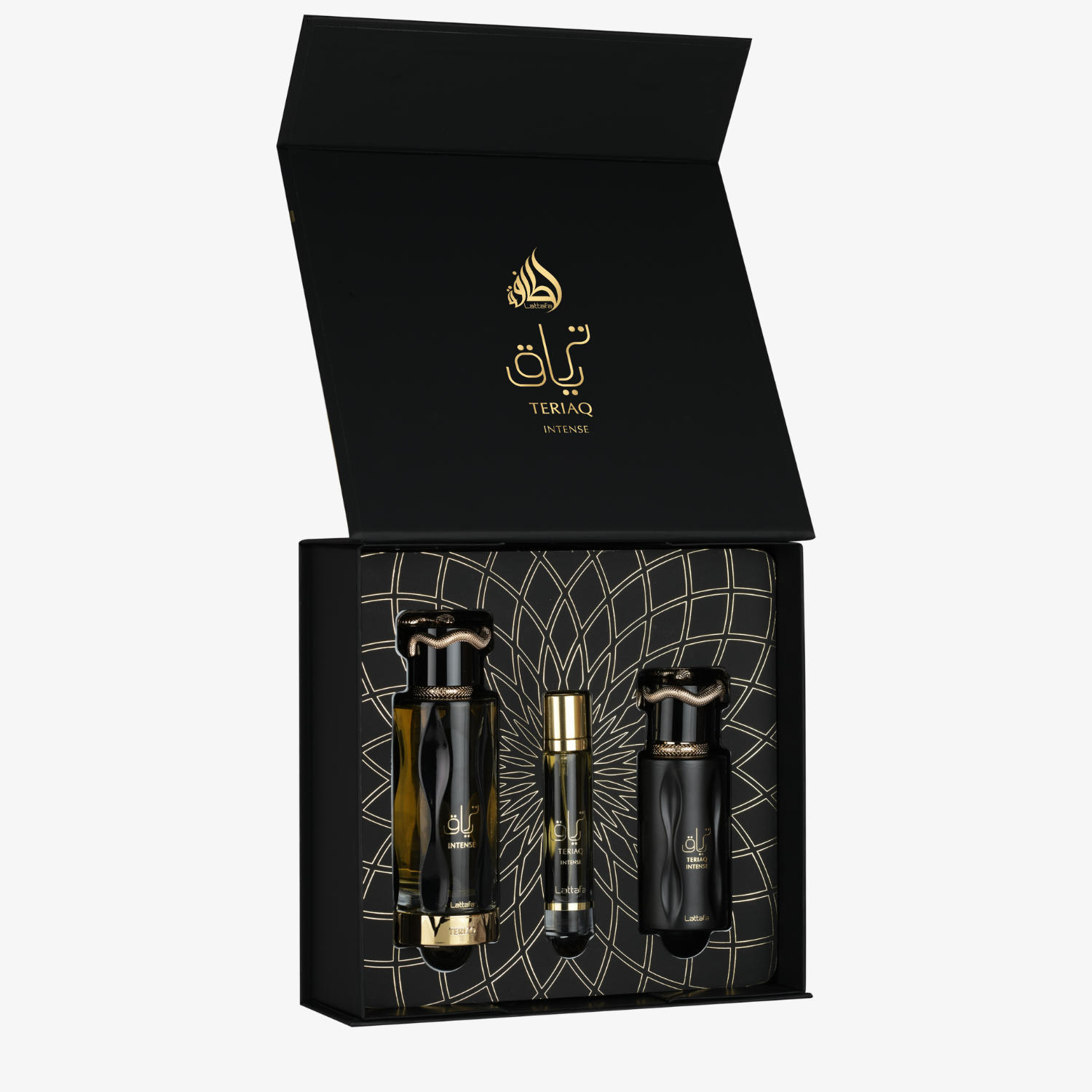 Lattafa Teriaq Intense Presentset 100 ml + 12 ml + 50 ml
