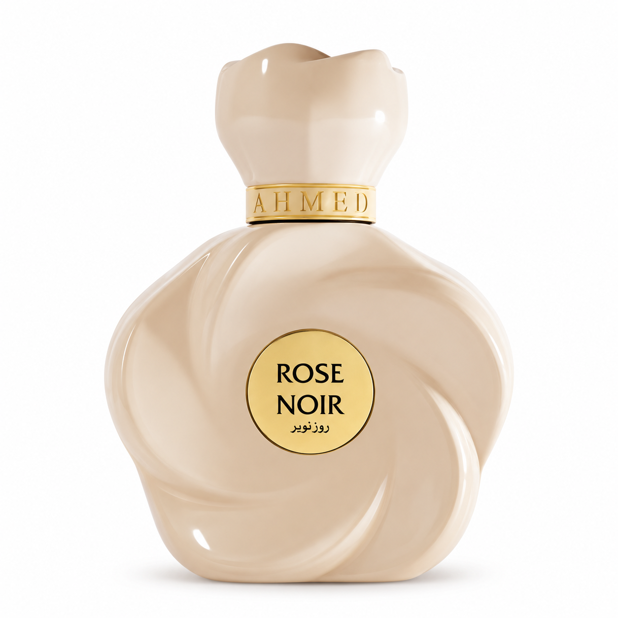 Ahmed Al Maghribi Rose Noir Eau de Parfum 75 ml – flaska på vit bakgrund