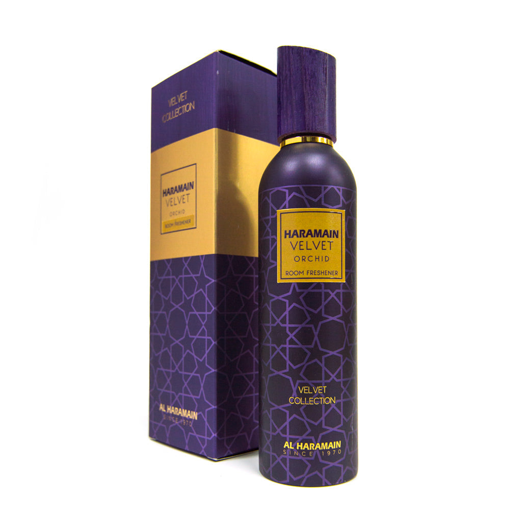 Al Haramain Velvet Orchid Room Freshener 250 ml med förpackning