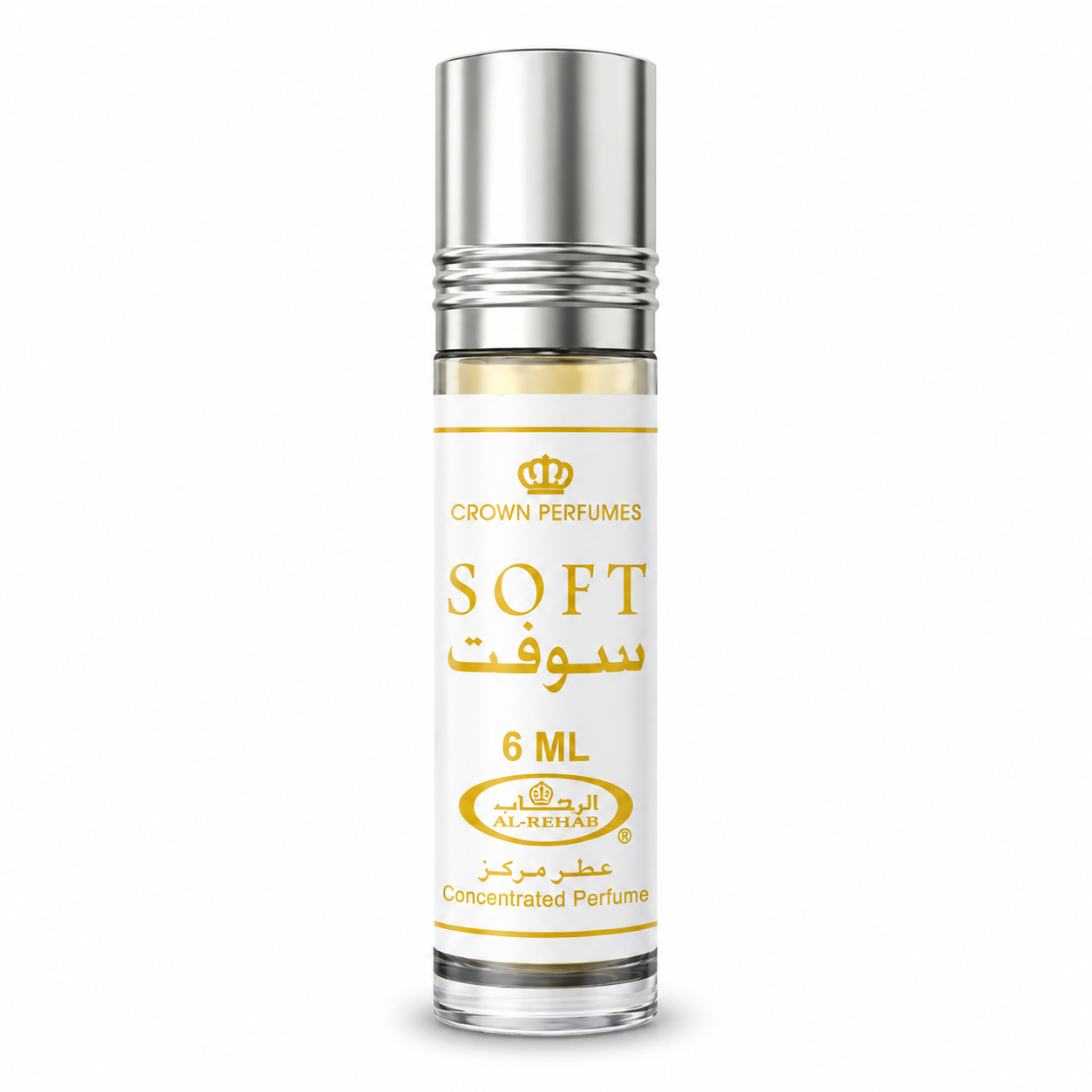 Al Rehab Citrus Soft Perfume Oil 6 ml – flaska på vit bakgrund