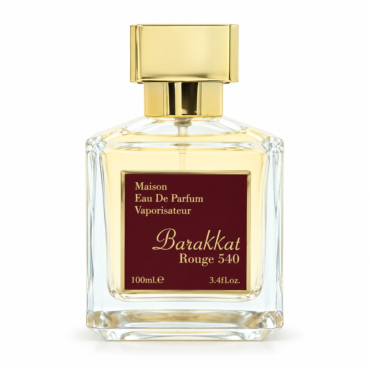 Barakkat Rouge Eau de Parfum 100 ml – flaska på vit bakgrund