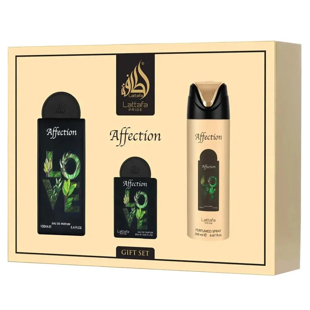 Lattafa Pride Affection Presentset 100 ml + 20 ml + 200 ml