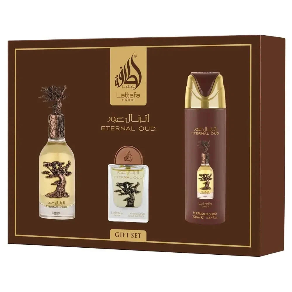 Lattafa Pride Eternal Oud Presentset 100 ml + 20 ml + 200 ml