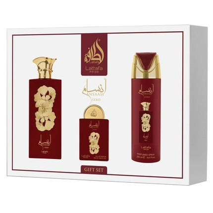 Lattafa Pride Ansaam Gold Presentset 100 ml + 20 ml + 200 ml