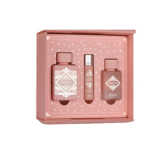 Lattafa Badee Al Oud Noble Blush Presentset 100 ml + 12 ml + 50 ml