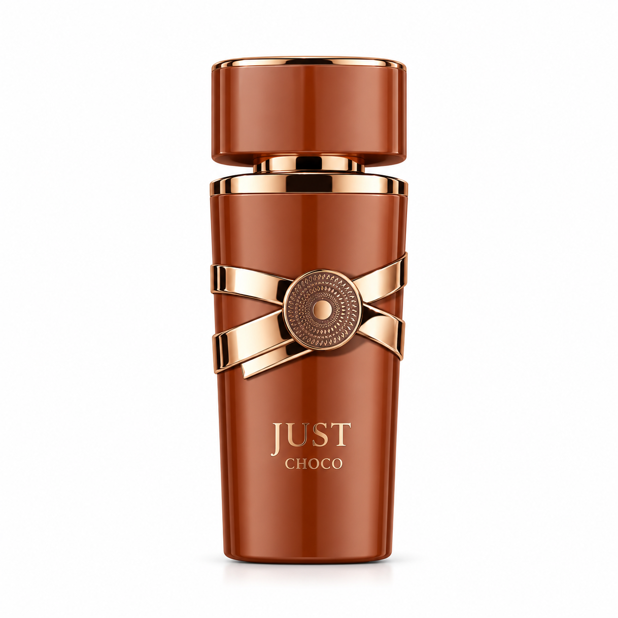 Just Choco Eau de Parfum 100ml – Fragrance World – flaska på vit bakgrund