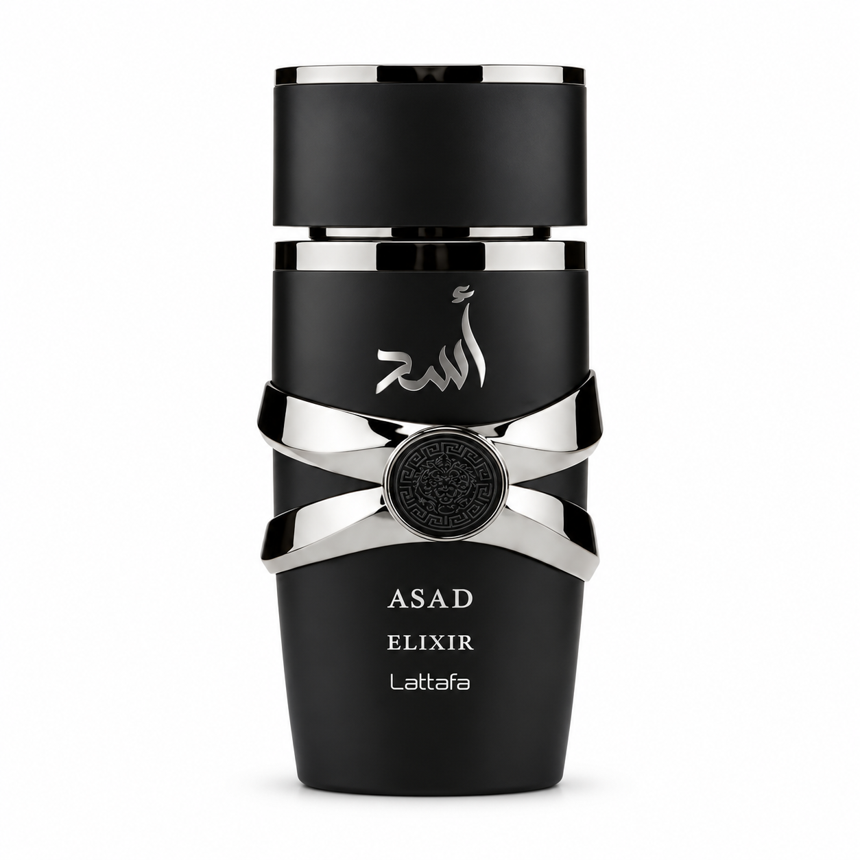 Lattafa Asad Elixir EDP Parfum 100ml – flaska på vit bakgrund