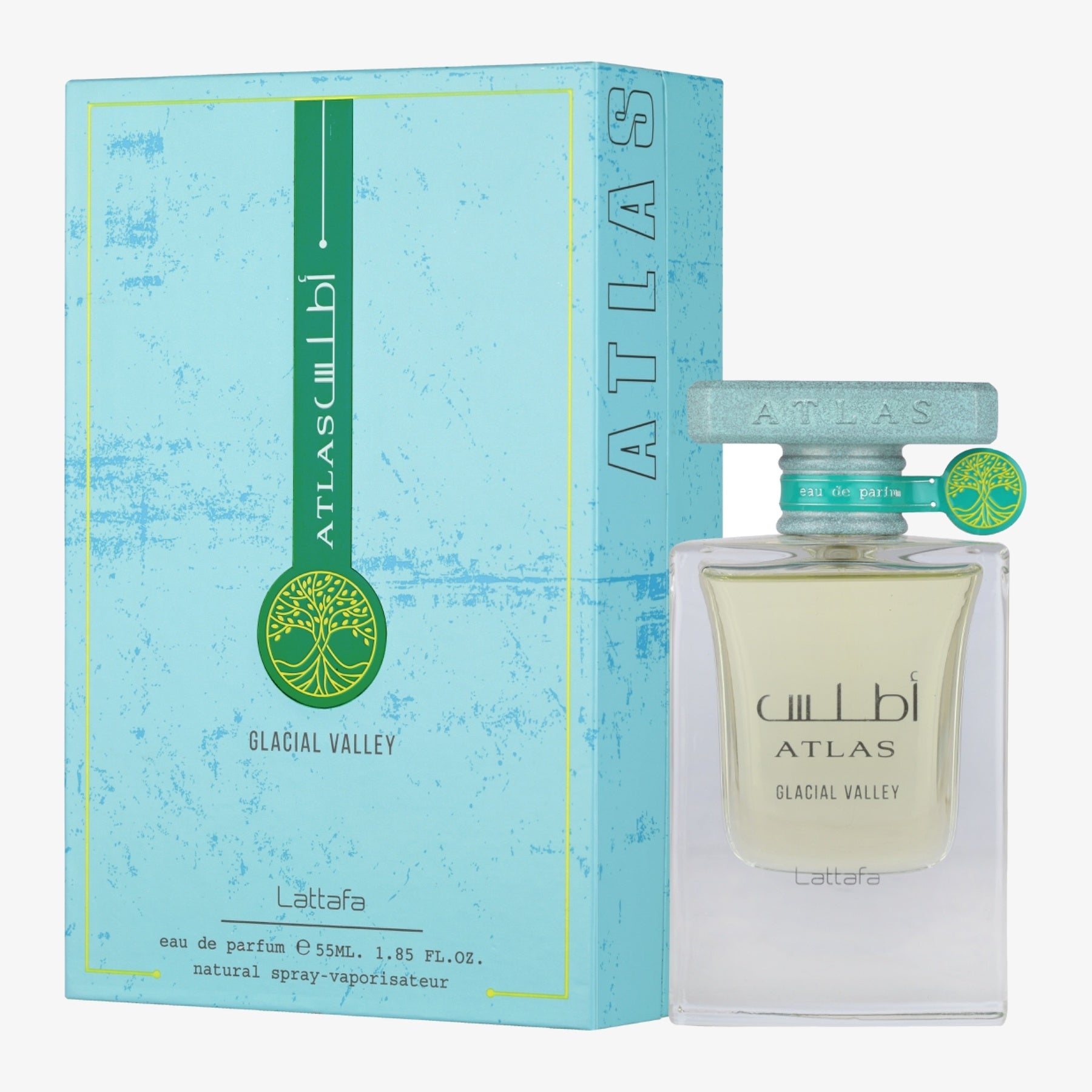Lattafa Atlas Glacial Valley Eau de Parfum 55 ml – parfymflaska