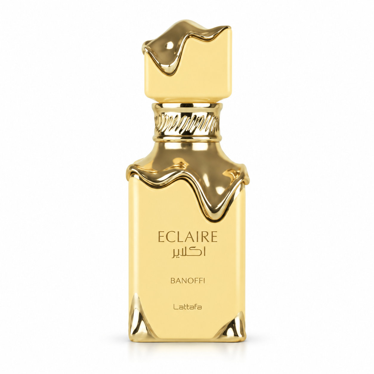 Lattafa Eclaire Banoffi Eau de Parfum 100ml – flaska på vit bakgrund