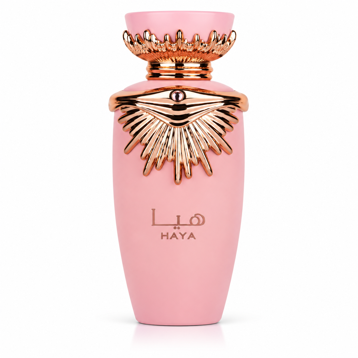 Lattafa Haya Eau de Parfum 100ml – En doft av elegans och romanti – flaska på vit bakgrund