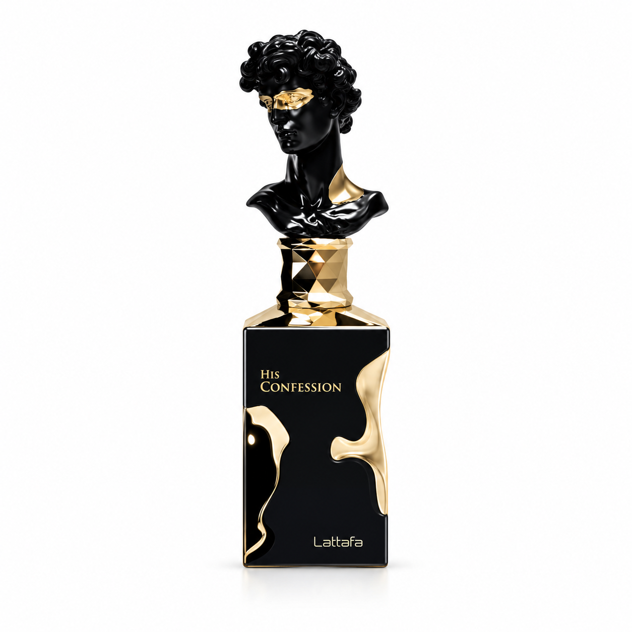 Lattafa His Confession Eau De Parfum 100ml – flaska på vit bakgrund