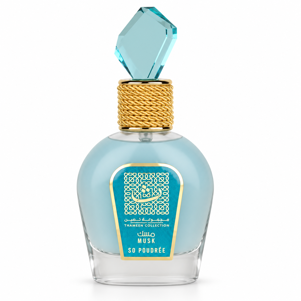 Lattafa Musk So Poudrée Eau de Parfum 100ml – flaska på vit bakgrund