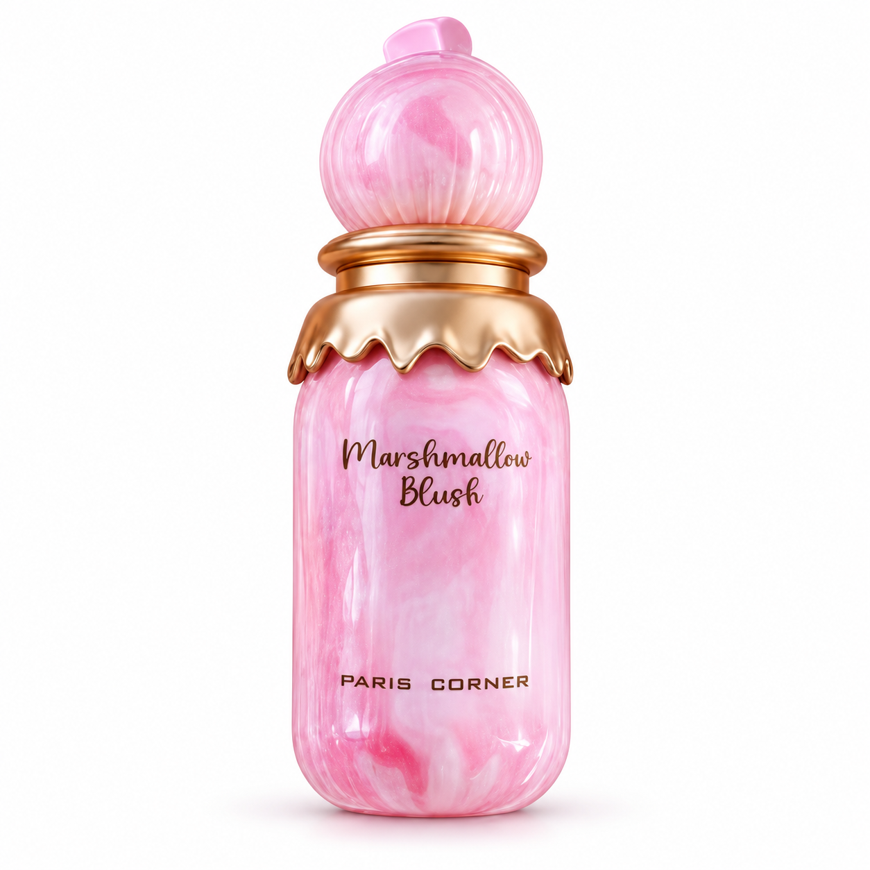 Paris Corner Marshmallow Blush – Eau de Parfum 100 ml – flaska på vit bakgrund