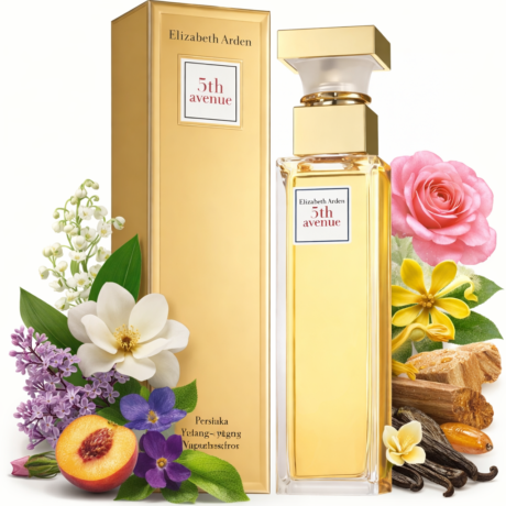 Elegant perfume and floral harmony
