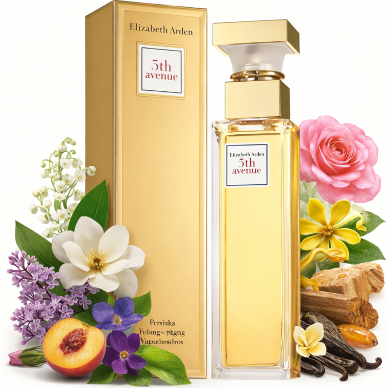 Elegant perfume and floral harmony