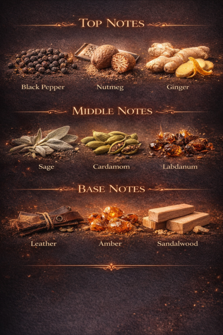 Perfume notes breakdown infographic